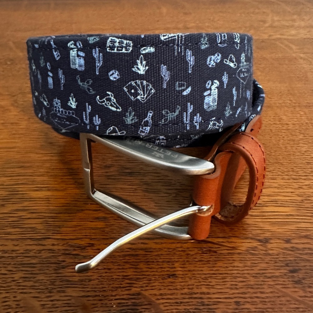 Peter Millar Las Vegas theme Belt 40